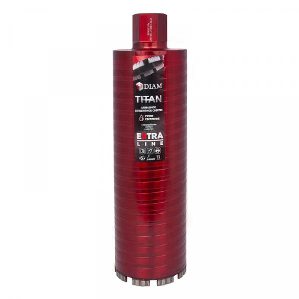 Сверло алмазное сегментное САСС 102x300х5x1,1/4UNC Extra Line Titan DIAM
